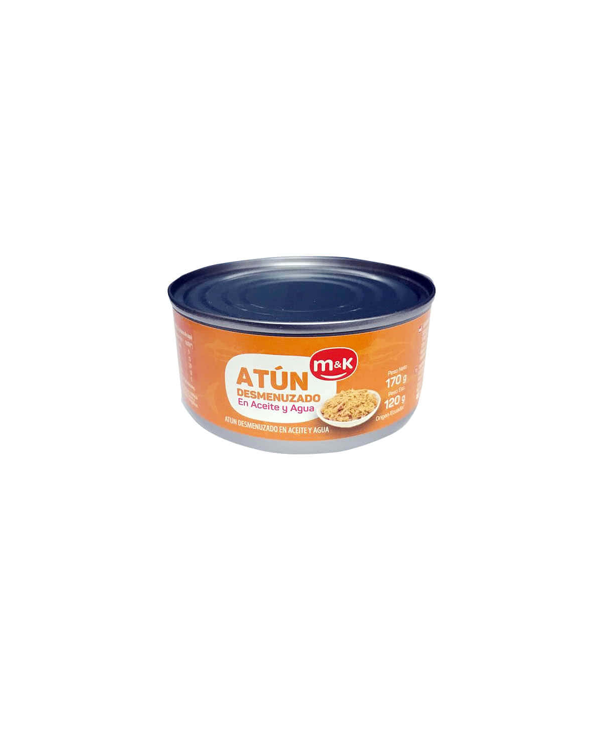 Atún M&K Desm agua y aceite 170 gr
